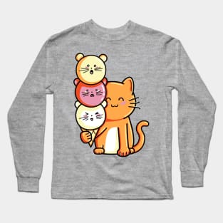 Cat and micecream Long Sleeve T-Shirt